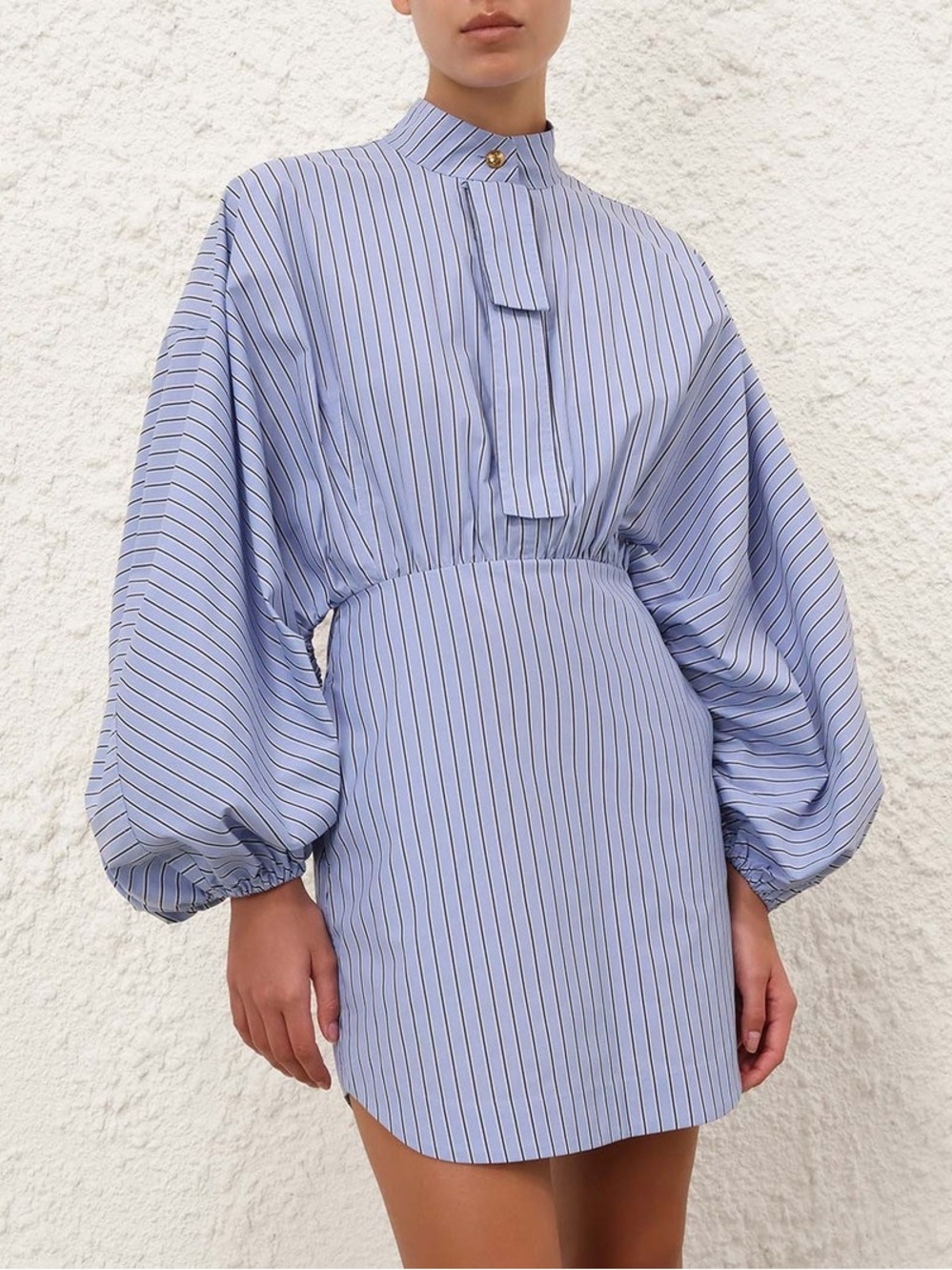 NWT Zimmermann Drawstring Stripe Mini Dress Size 0